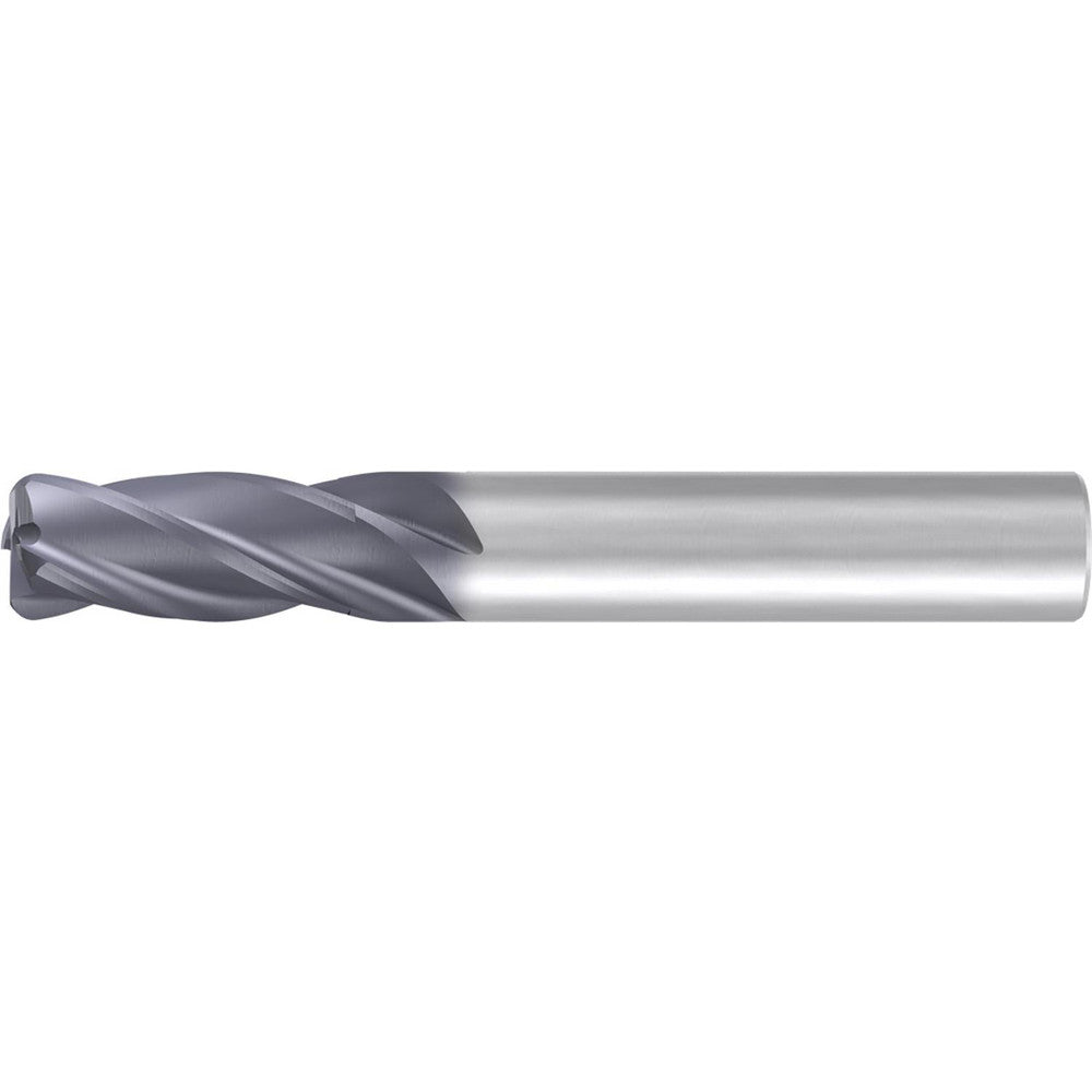 Emuge 2999L.A50030 Roughing & Finishing End Mill 1/2" Dia, 4 Flute, 0.0300" Corner Radius, Corner Radius End, Solid Carbide
