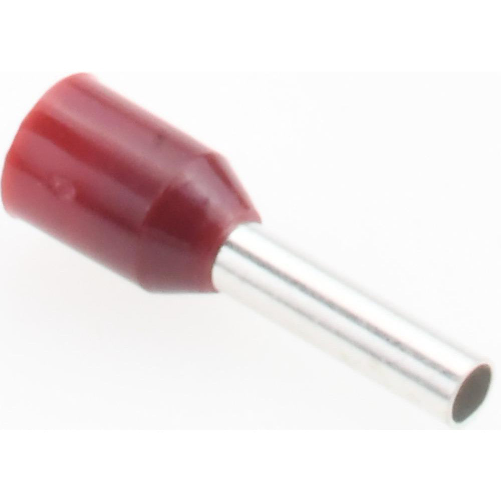 Value Collection E1508-RED Electrical Wire Ferrules Insulation Type Partially Insulated Connection Type Crimp Compatible Wire Size (sq mm) 1.5 mm² 16 AWG Compatible Wire Size (AWG) 16 Pin Length 0.315 in 8.0 mm Pin Length (mm) 8 Pin Diameter 1.7 mm Overall Length