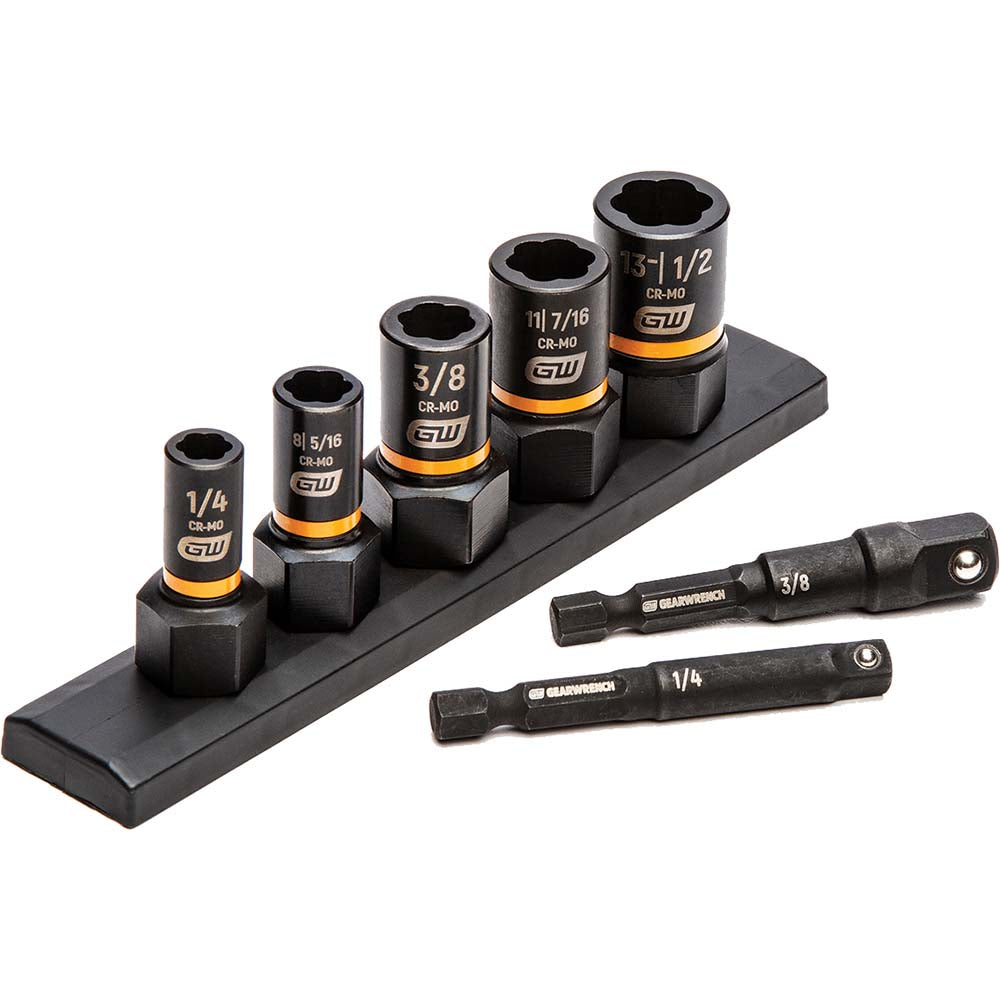 GEARWRENCH 83911 Bolt & Screw Extractor Set Extraction Sockets