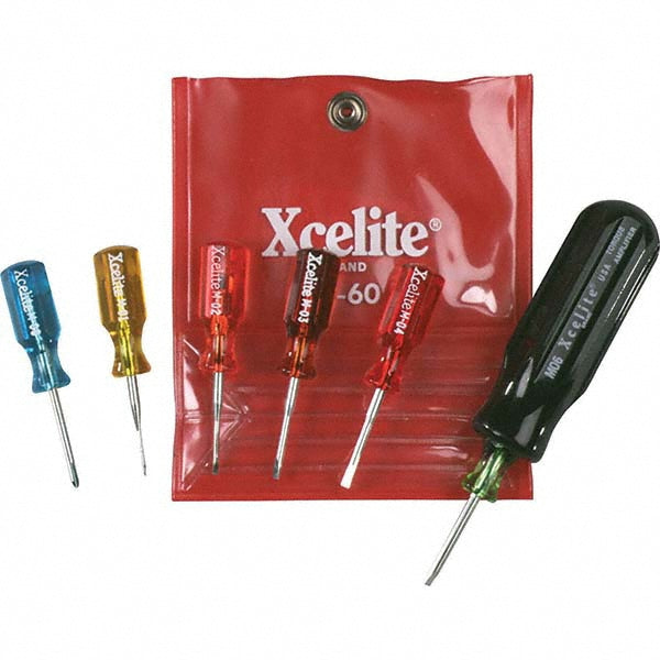Xcelite M60N Screwdriver Set 7 Pc, Phillips & Slotted