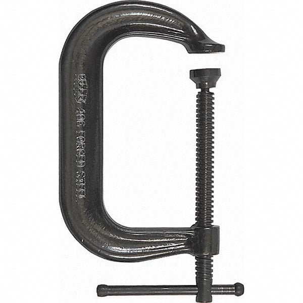 Bessey CDF406 C-Clamp 6" Max Opening, 4-1/8" Throat Depth, Forged Steel