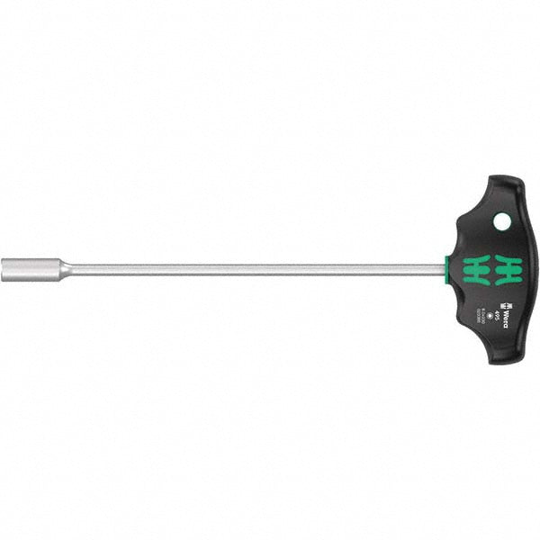 Wera 05023385001 Nut Driver 8 mm Drive, Solid Shaft, T-Handle, 279 mm OAL