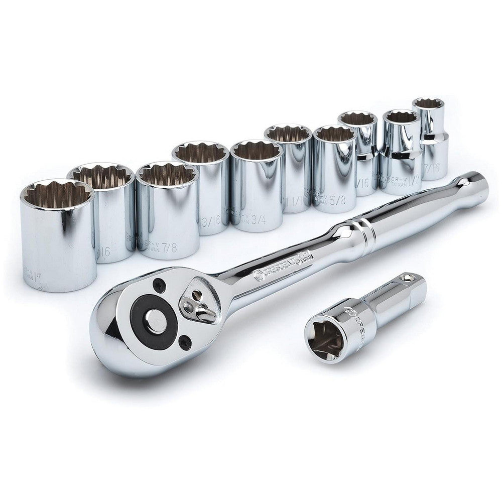 Crescent CSWS11S Socket Set Standard, 11 Pc, 3/8" Drive