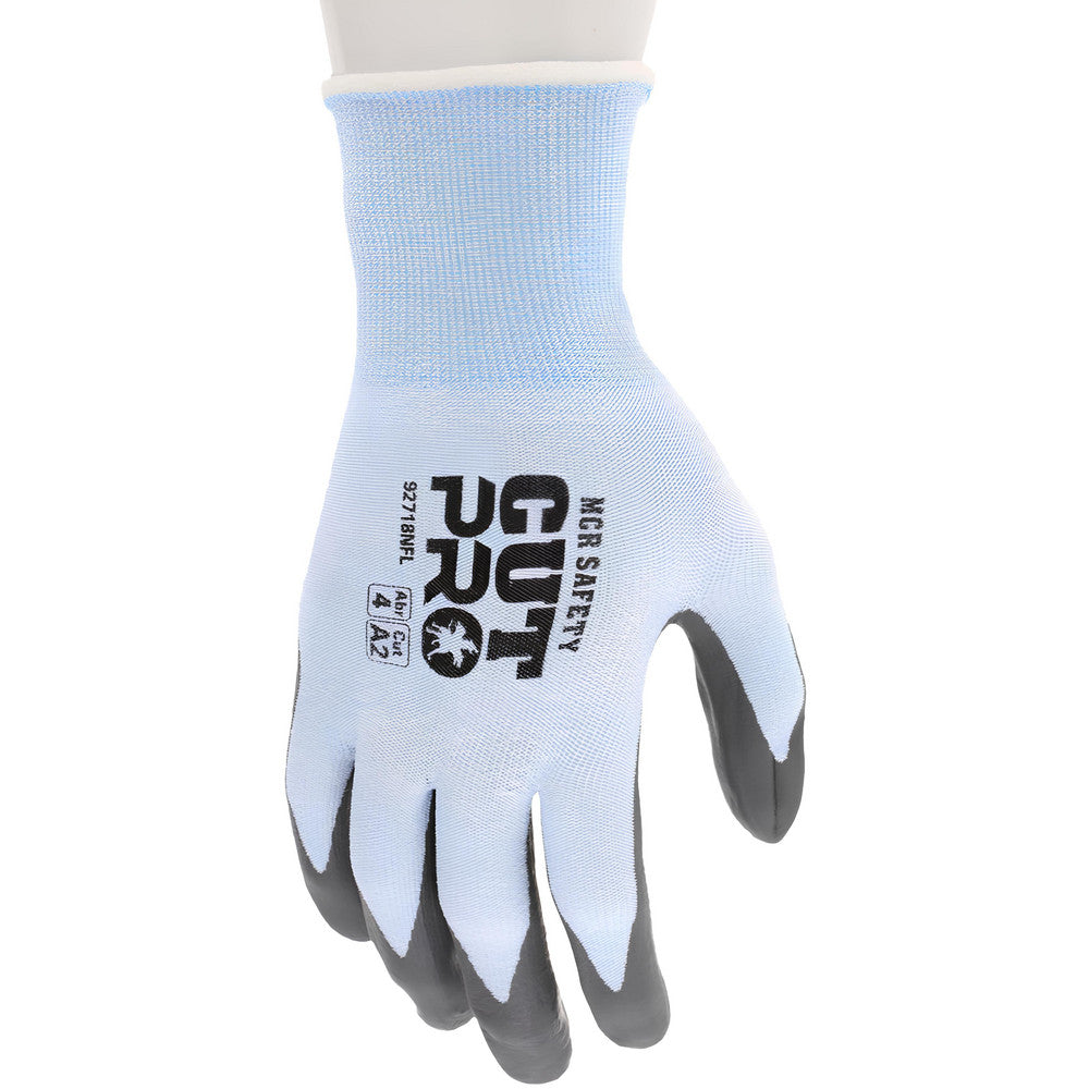 MCR Safety 92718NFM Cut, Puncture & Abrasion-Resistant Gloves Cut Pro 92718NF, Size Medium, ANSI Cut A2, ANSI Puncture 3, Foam Nitrile, HPPE