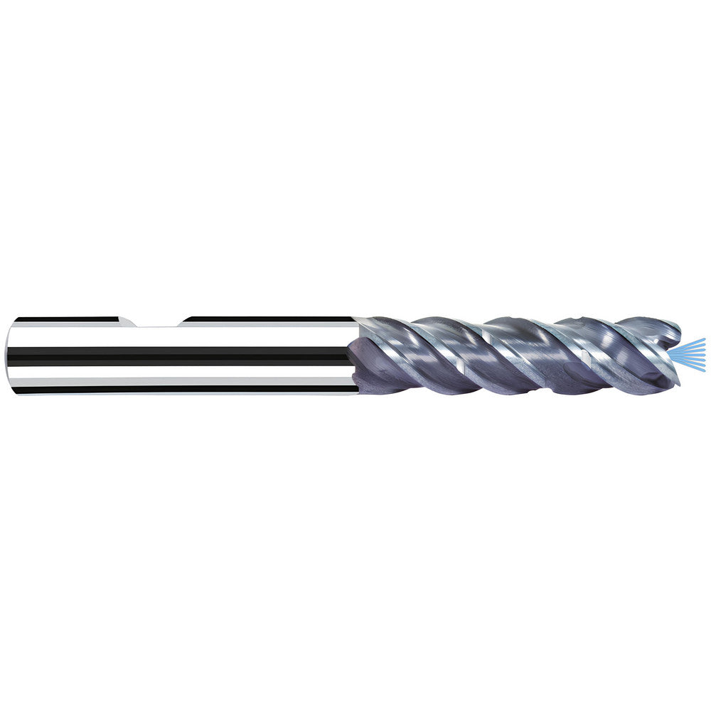 Fraisa P98112312 Corner Radius End Mill 1/4" Dia, 3/4" LOC, 0.0060" Radius, 4 Flute, Solid Carbide