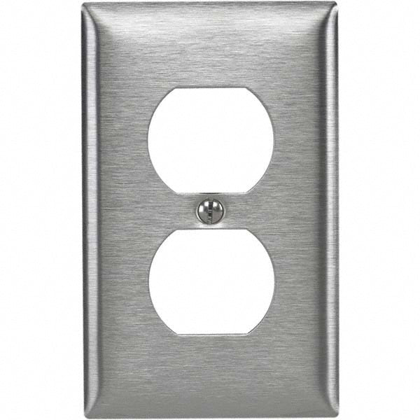 Bryant Electric SS8L Wall Plates Wall Plate Type Outlet Wall Plates Wall Plate Configuration Duplex Outlet Shape Rectangle Wall Plate Size Standard Number of Gangs 1 1 Overall Width (mm) 2.8700in