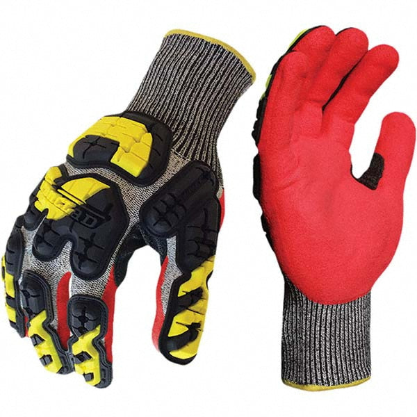 ironCLAD INDI-KC5-04-L Cut-Resistant & Abrasion Resistant Gloves Size Large, ANSI Cut A3, ANSI Puncture 4, Nitrile, Series INDI-KC5