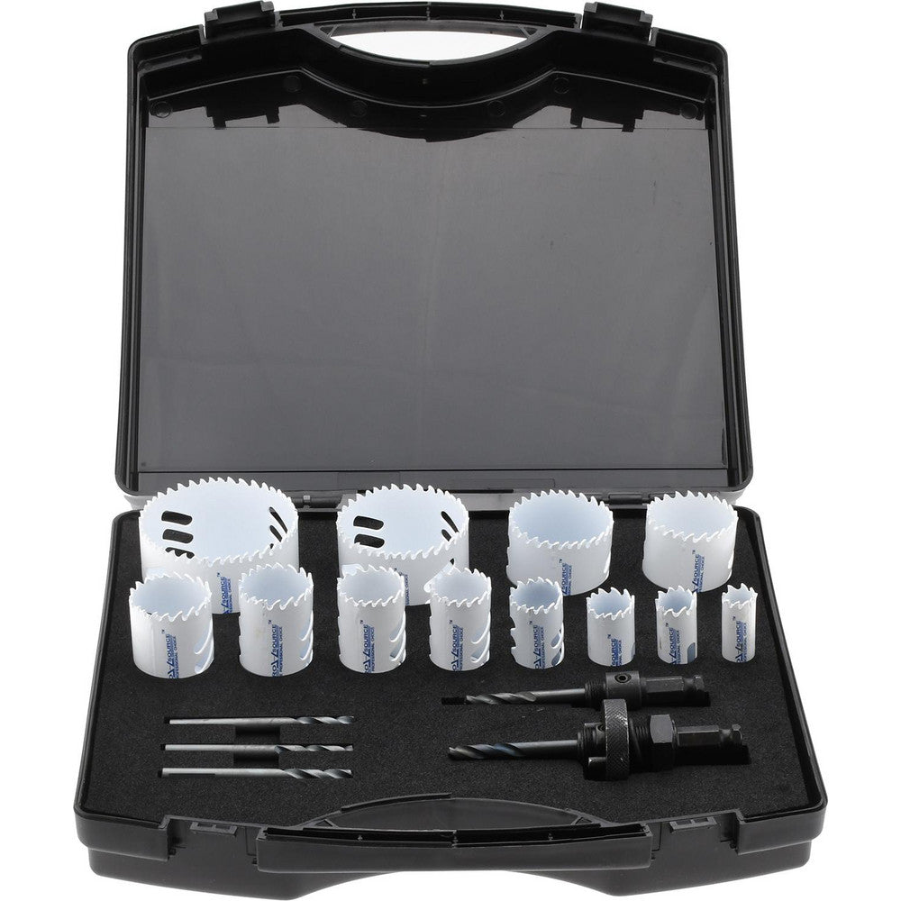 Pro-Source PRO-913K08 Contractor's Hole Saw Kit 17 Pc, 5/8 to 3" Dia