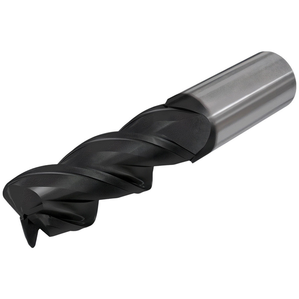 Iscar 3399035 Corner Radius End Mill 1/4" Dia, 1" LOC, 0.0150" Radius, 3 Flute, Solid Carbide