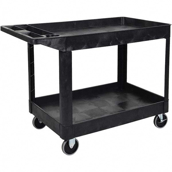 Luxor XLC11-B Utility Cart Polyethylene, Black
