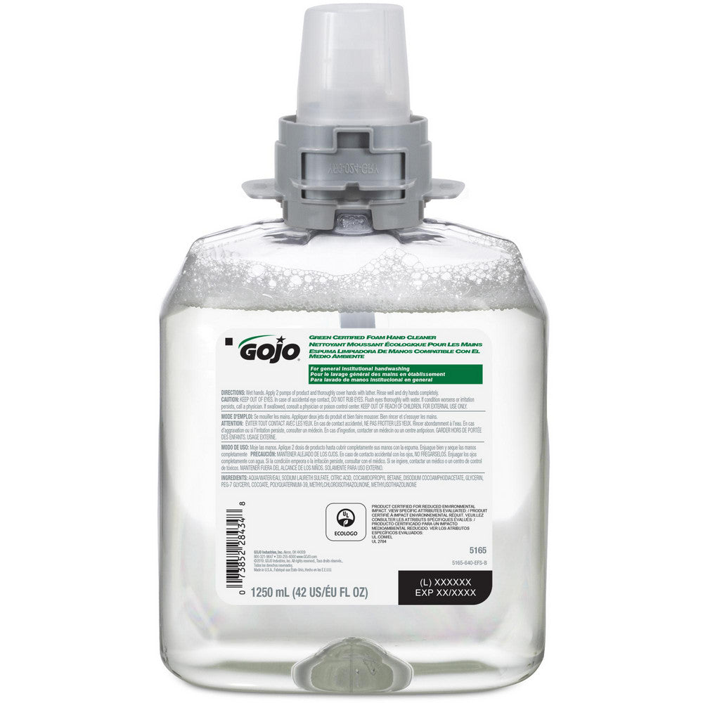 GOJO 5165-04 Hand Cleaner 1,250 mL Dispenser Refill