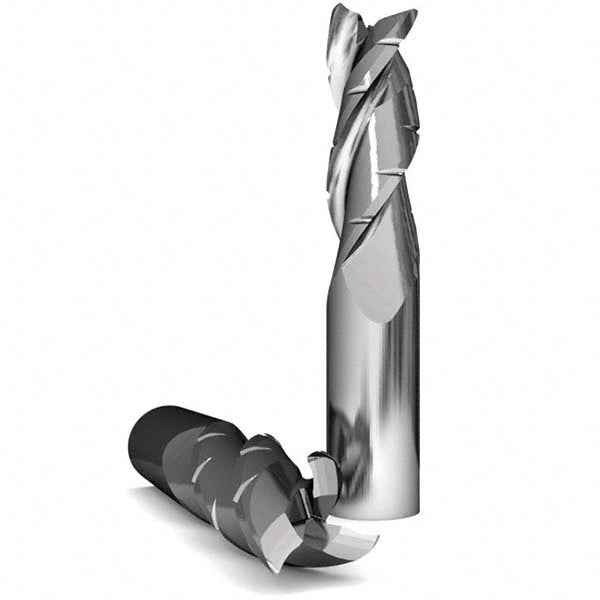 Accupro 120499 Roughing & Finishing End Mill 3/8" Dia, 3 Flutes, 0.03" Corner Radius, Solid Carbide