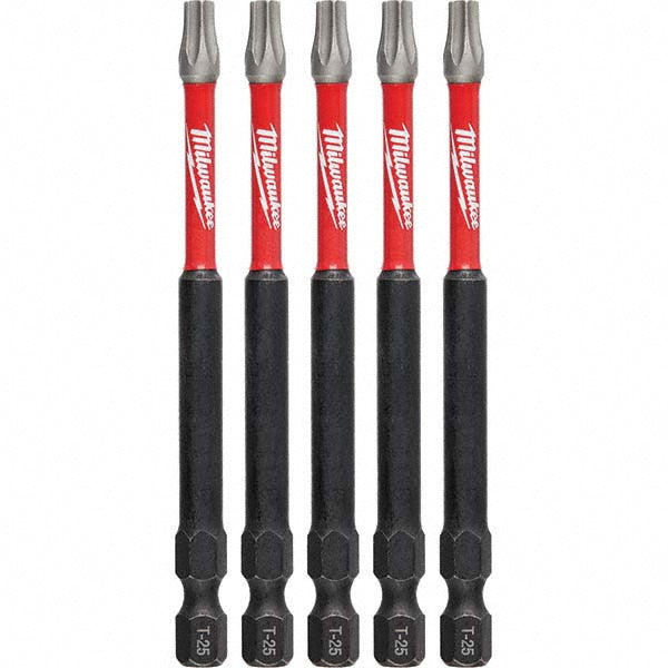 Milwaukee Tool 48-32-4579 Power Screwdriver Bit T25 Torx, 1/4" Hex Drive