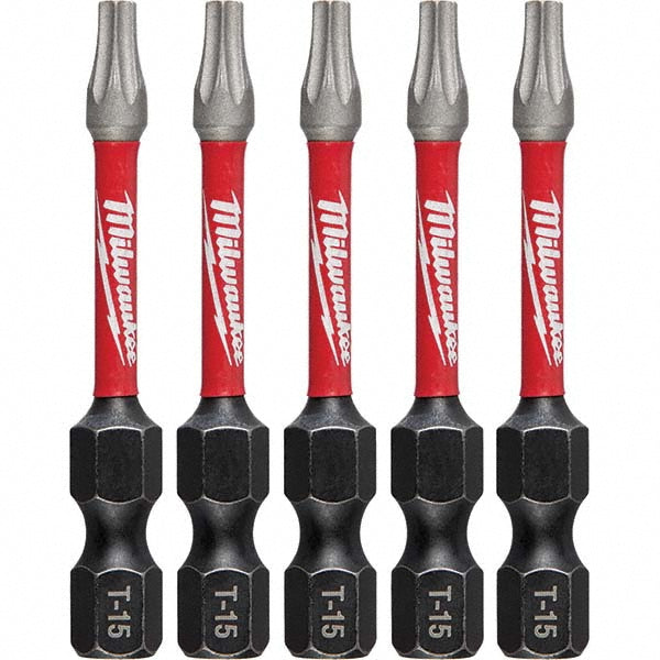 Milwaukee Tool 48-32-4683 Power Screwdriver Bit T15 Torx, 1/4" Hex Drive