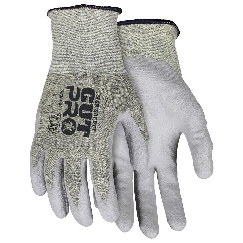 MCR Safety 9828PUXL Cut, Puncture & Abrasion-Resistant Gloves MCR Safety 9828PU, Size X-Large, ANSI Cut A5, ANSI Puncture 2, Polyurethane, HPPE