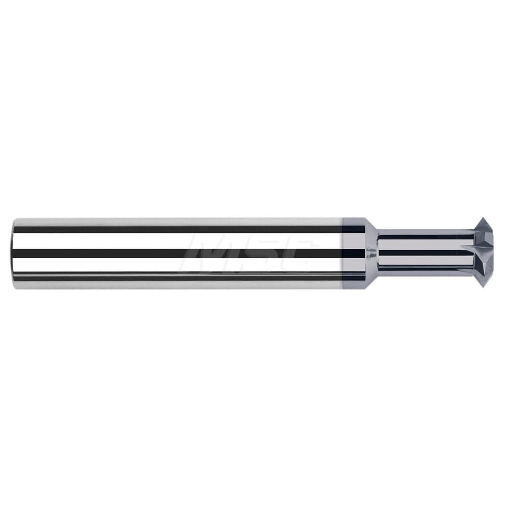Harvey Tool 72605-C6 Double-Angle Cutters Connection Type Shank Cutter Material Solid Carbide Included Angle 90.00 Cutter Diameter (Inch) 3/8 Cutting Width (Inch) 1/8 Overall Length (Inch) 2-1/2