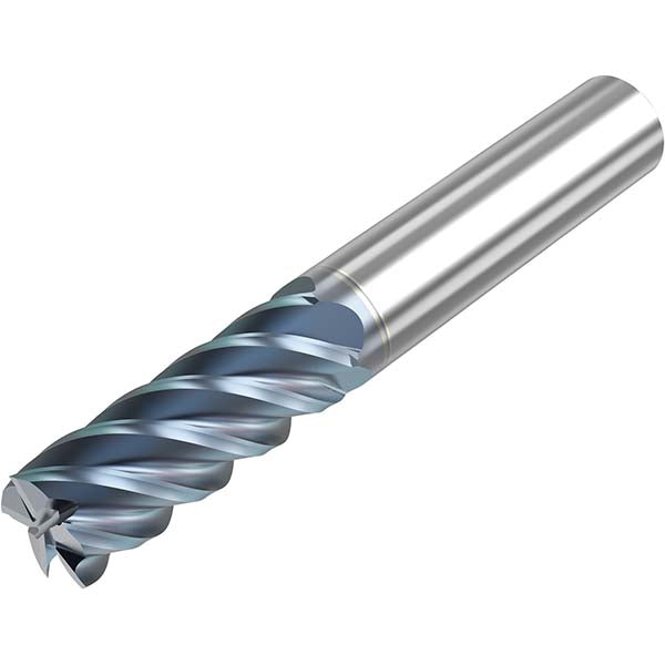Seco 10008048 Square End Mill 1/4" Dia, 3/8" LOC, 5 Flute, Solid Carbide