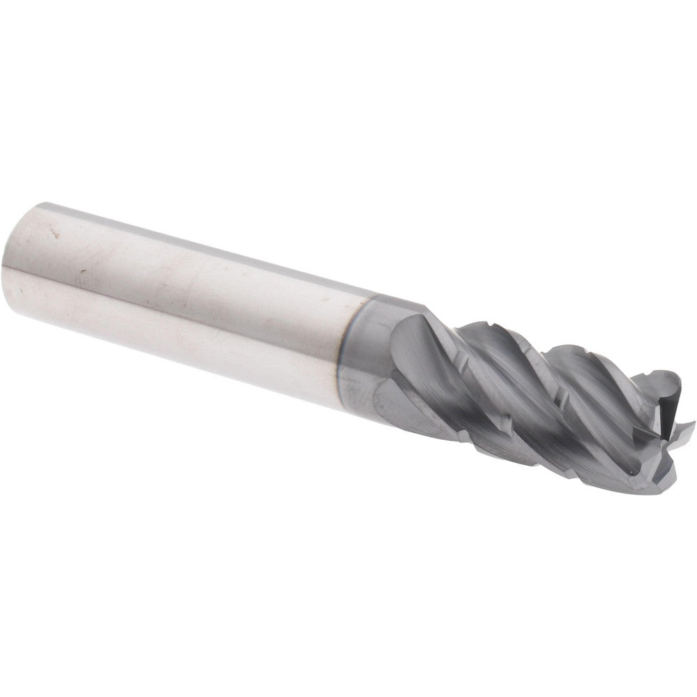 Accupro 95169741 Corner Radius End Mill 1/2" Dia, 1" LOC, 38 deg Helix, Corner Radius End, Centercutting Series HS