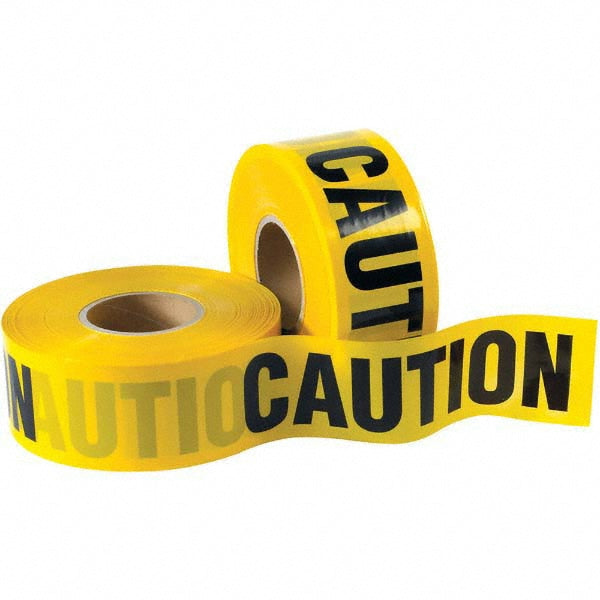 Value Collection T968CCC Barricade & Flagging Tape Tape Type Barricade Legend CAUTION Material Vinyl Thickness (mil) 3 Overall Length 1000.00ft Roll Length (Feet) 1000