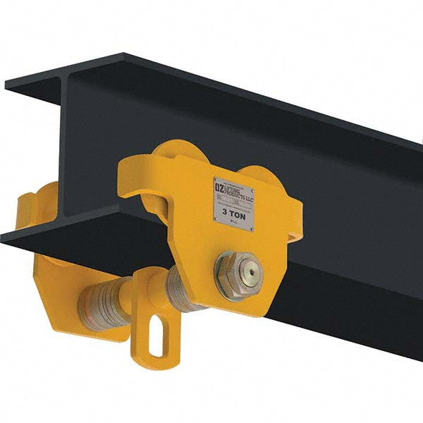 OZ Lifting Products OZ3PBT Trolleys Type Beam Maximum Flange Width 12 (Inch) Maximum Flange Width (Decimal Inch) 12.0000 Minimum Flange Width (Decimal Inch) 4.0000 Minimum Flange Width 4 (Inch) Minimum Radius (Inch) 4.2600