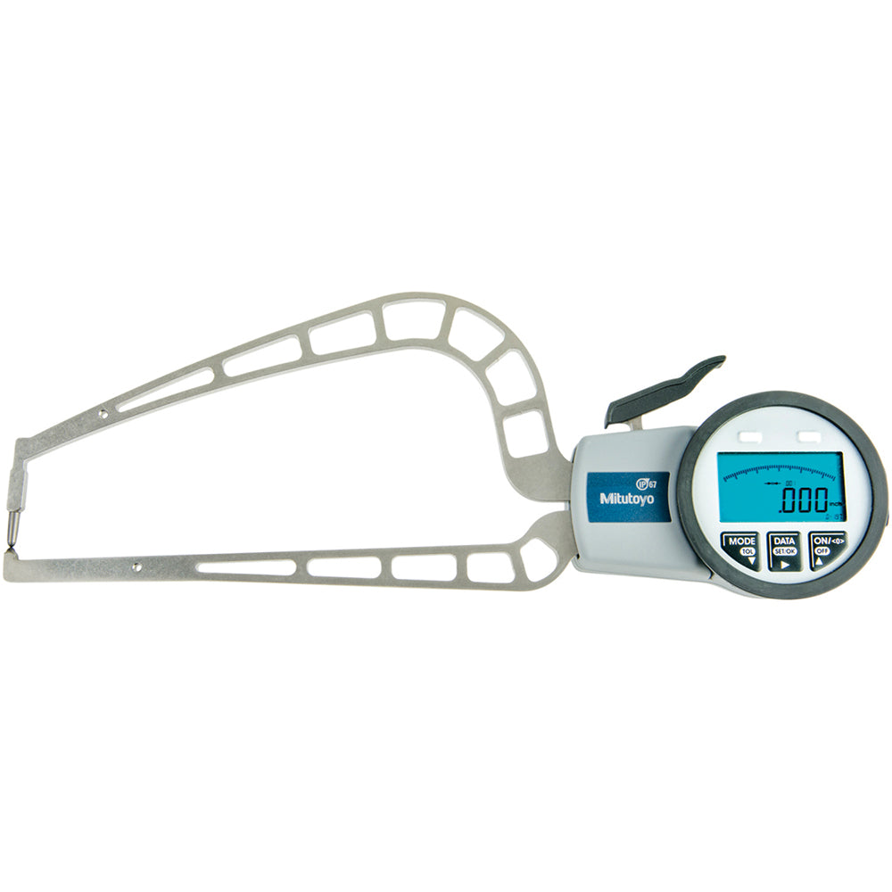 Mitutoyo 209-955 Electronic Caliper Gages Type External Minimum Measurement (mm) 0.00 Maximum Measurement (Inch) 1.9700 Maximum Measurement (mm) 50.00 Resolution (mm) 0.0200 Resolution (Decimal Inch) 0.001 Groove Depth (mm) 3.00 Groove Depth (Decimal Inch)