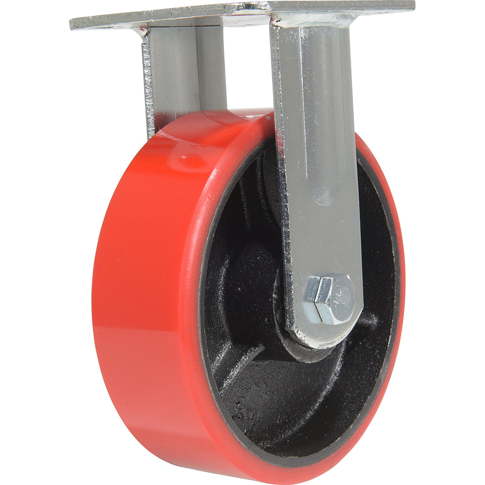 Vestil CST-VE-6X2PU-R Standard Casters Mount With Holes Bearing Type Roller Wheel Diameter 6 Wheel Diameter (Inch) 6 Wheel Width (Inch) 2 Load Capacity (Lb) 1232.000