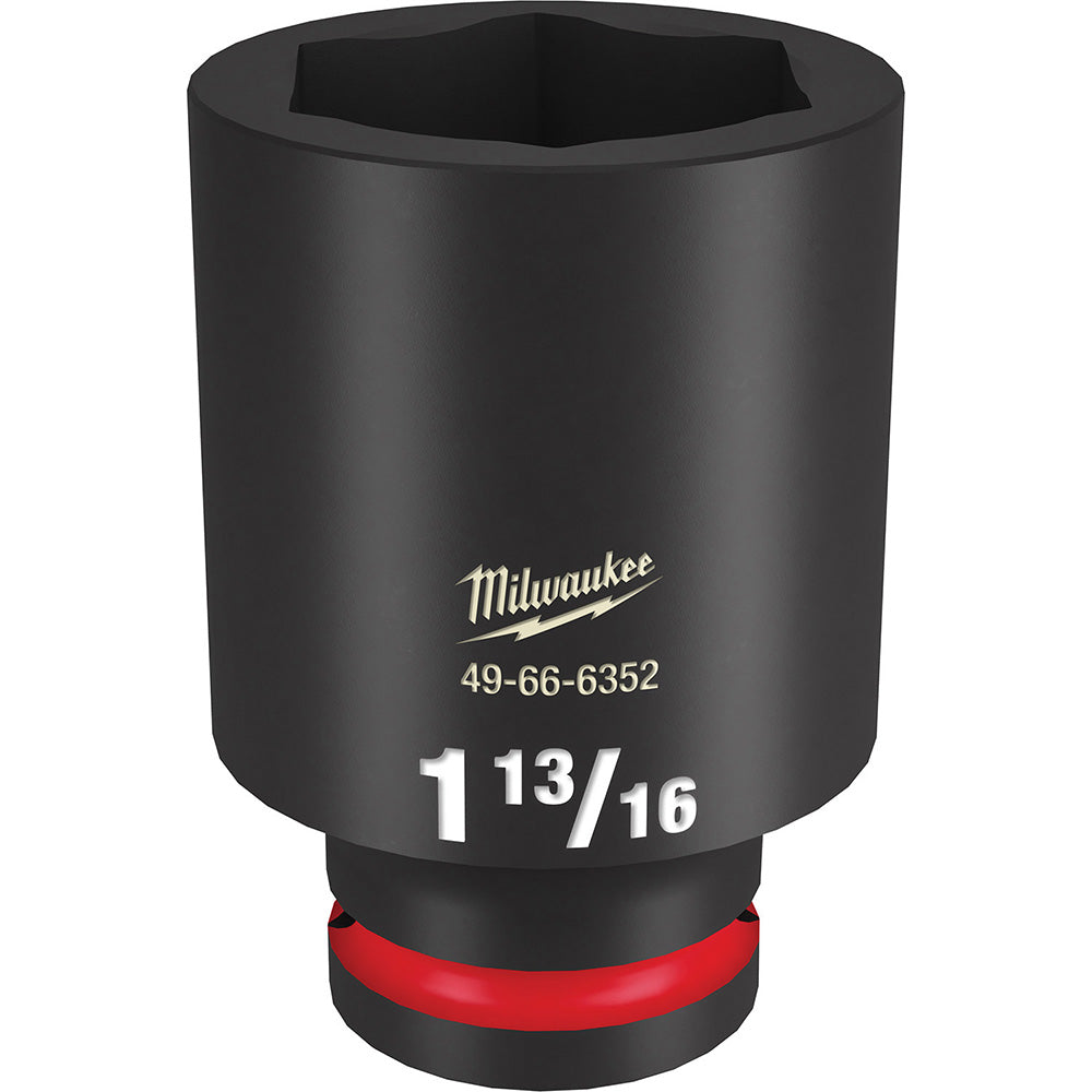 Milwaukee Tool 49-66-6352 Impact Socket 3/4" Drive, 1-13/16" Socket, Hex Drive