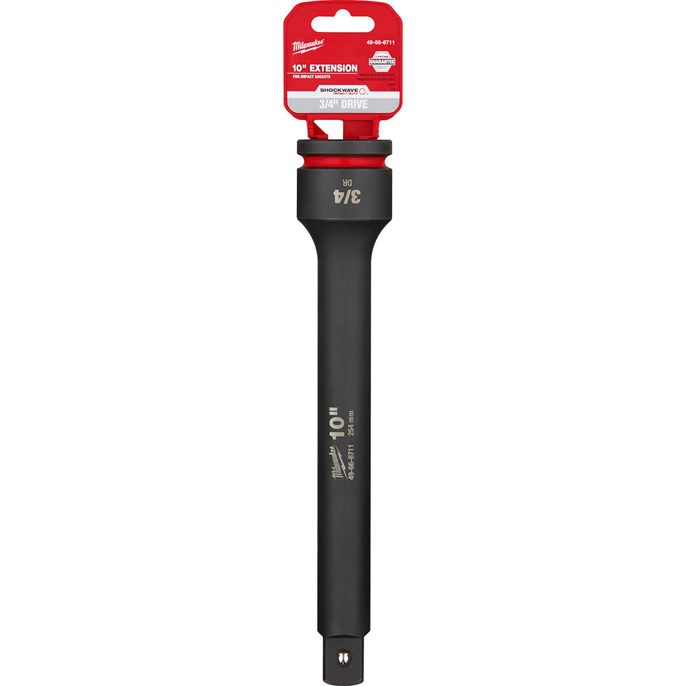 Milwaukee Tool 49-66-6711 Socket Extensions Drive Size (Inch) 3/4 Overall Length (Inch) 10 Overall Length (Decimal Inch) 10.0000