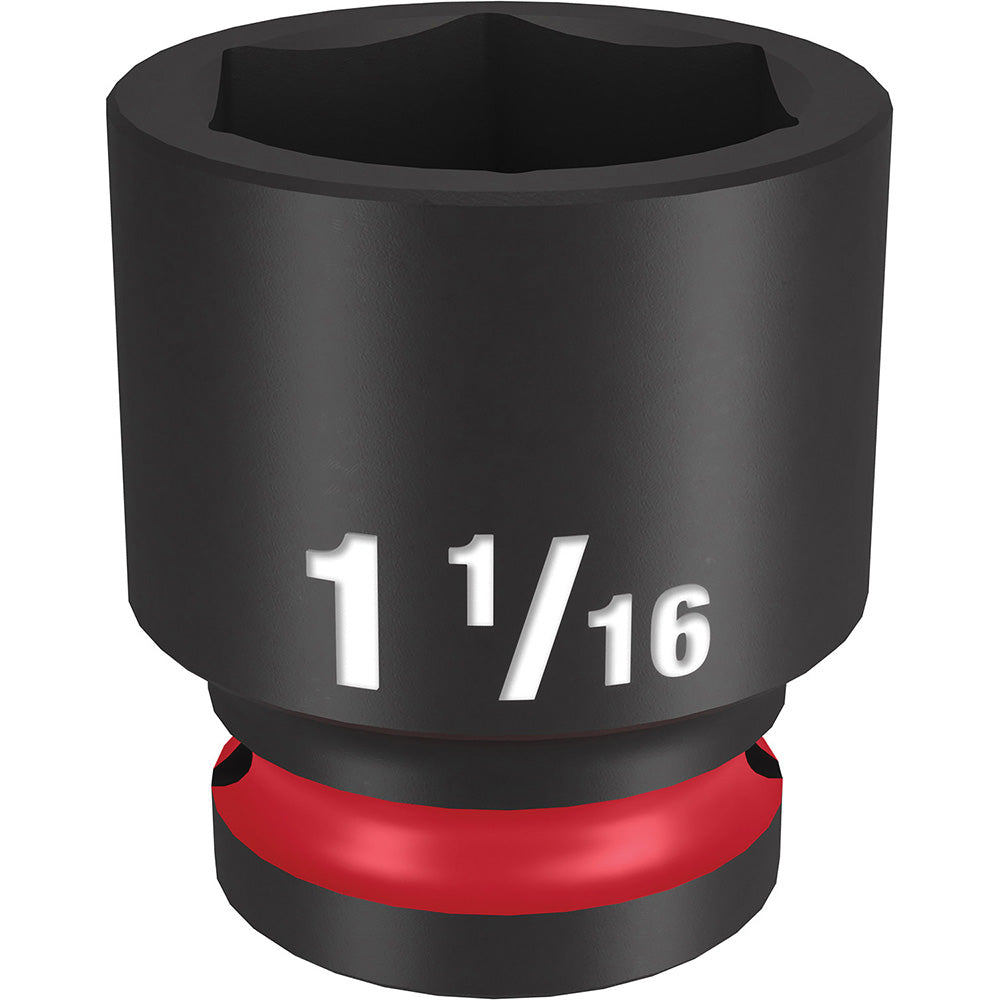 Milwaukee Tool 49-66-6211 Impact Socket 1/2" Drive, 1-1/16" Socket, Hex Drive