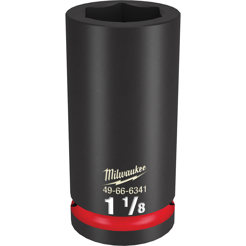 Milwaukee Tool 49-66-6341 Impact Socket 3/4" Drive, 1-1/8" Socket, Hex Drive