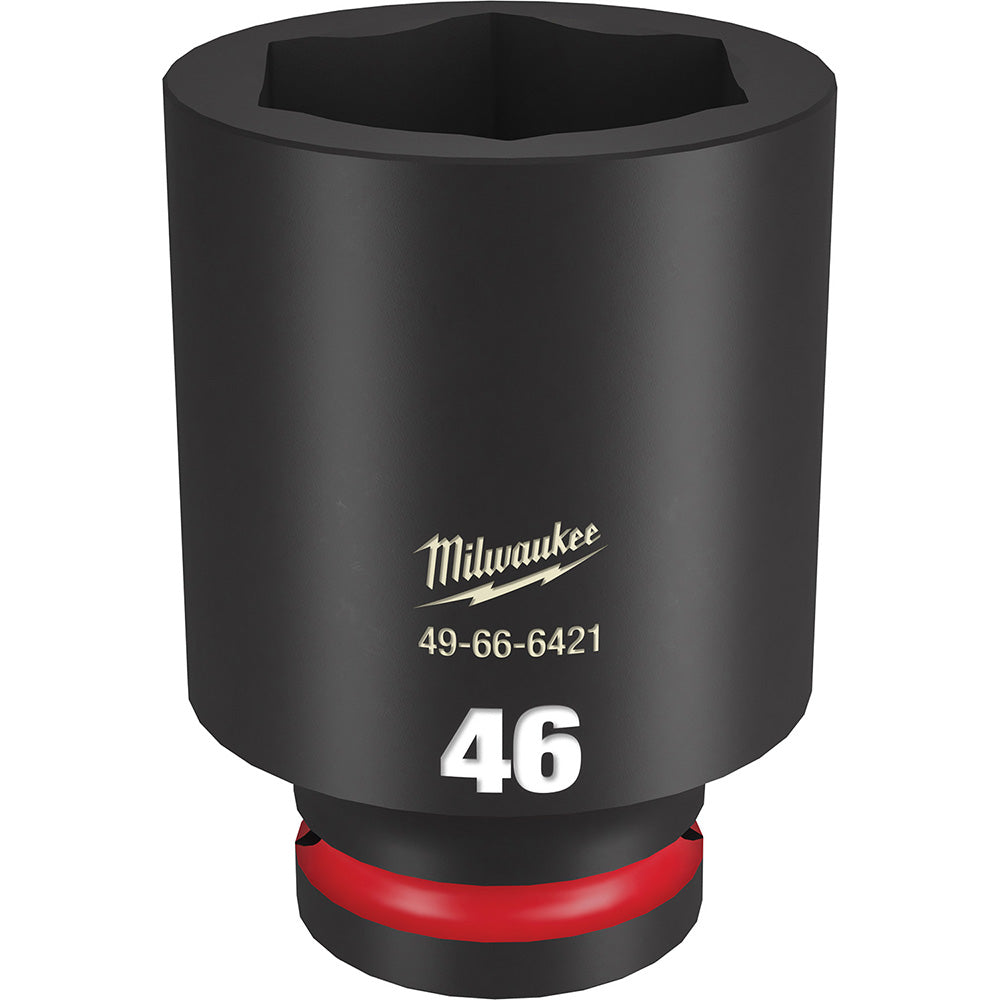 Milwaukee Tool 49-66-6421 Impact Socket 3/4" Drive, 46mm Socket, Hex Drive