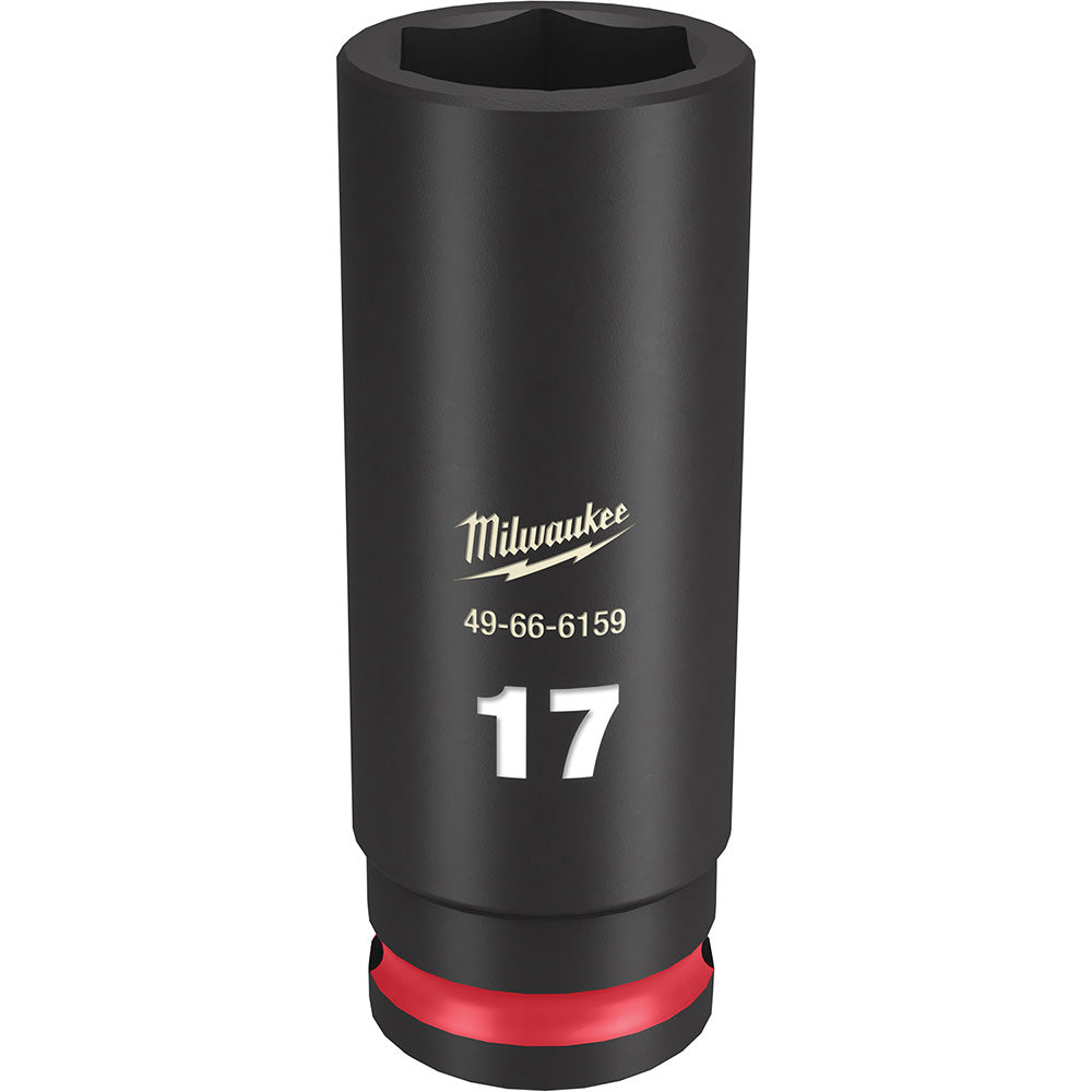Milwaukee Tool 49-66-6159 Impact Socket 3/8" Drive, 17mm Socket, Hex Drive