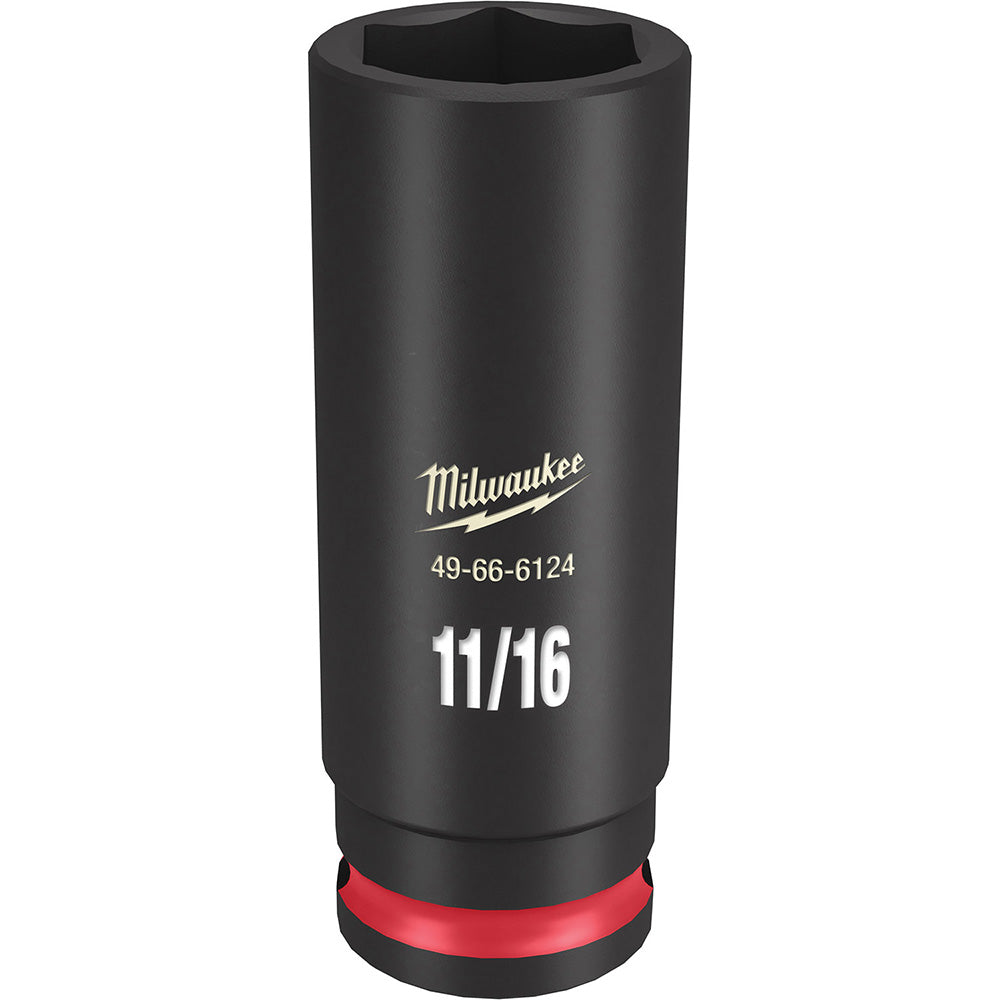 Milwaukee Tool 49-66-6124 Impact Socket 3/8" Drive, 11/16" Socket, Hex Drive