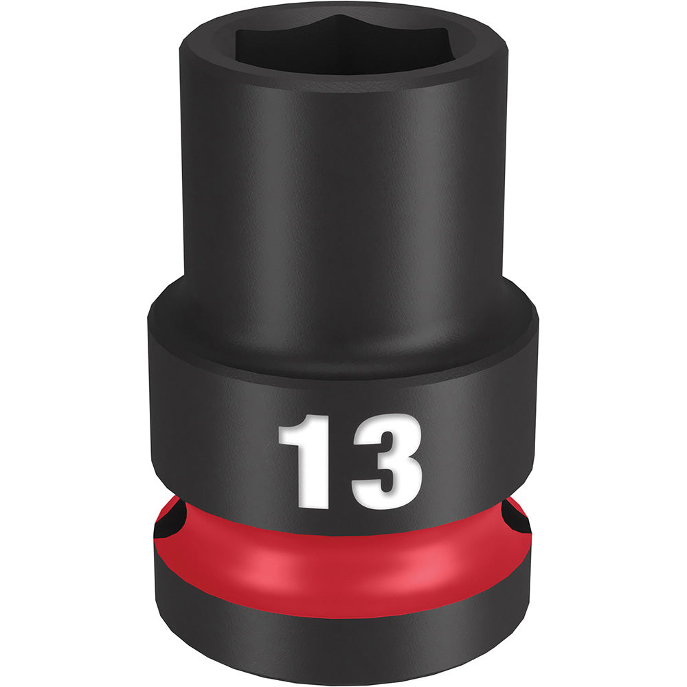 Milwaukee Tool 49-66-6245 Impact Socket 1/2" Drive, 13mm Socket, Hex Drive