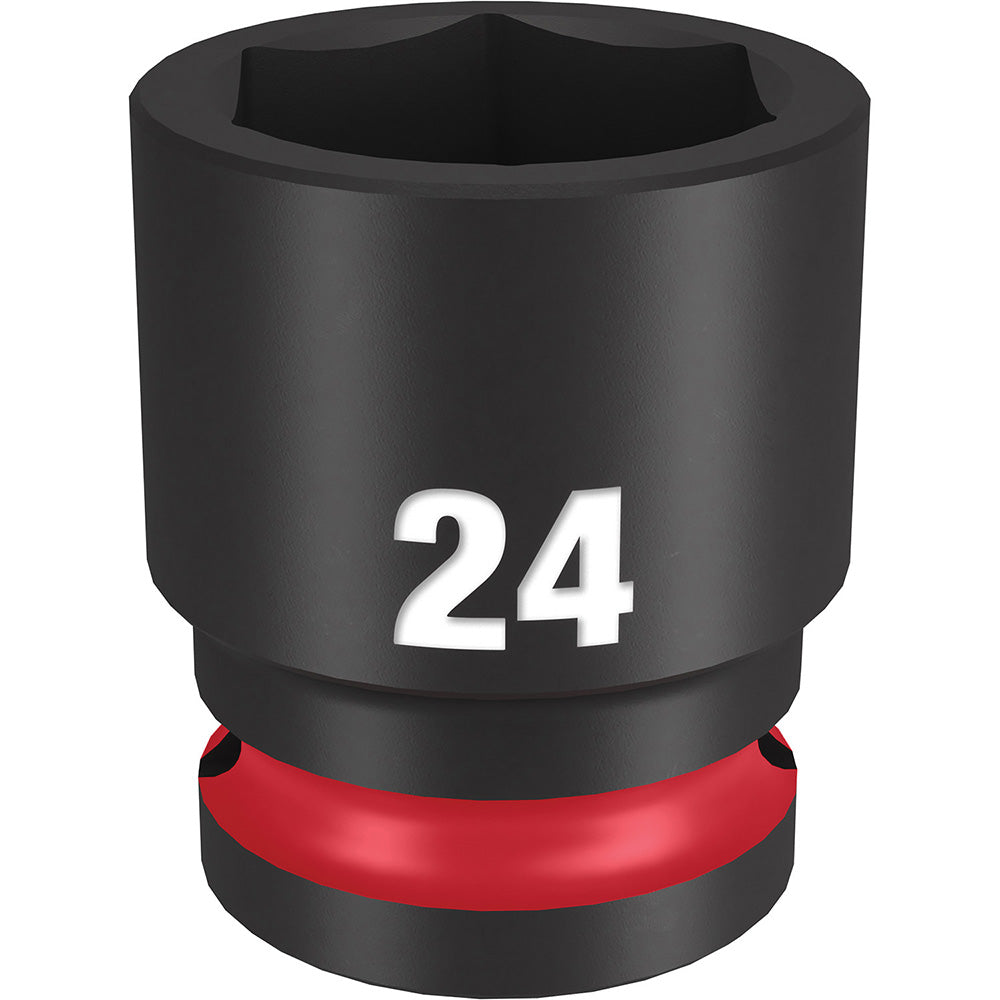 Milwaukee Tool 49-66-6256 Impact Socket 1/2" Drive, 24mm Socket, Hex Drive