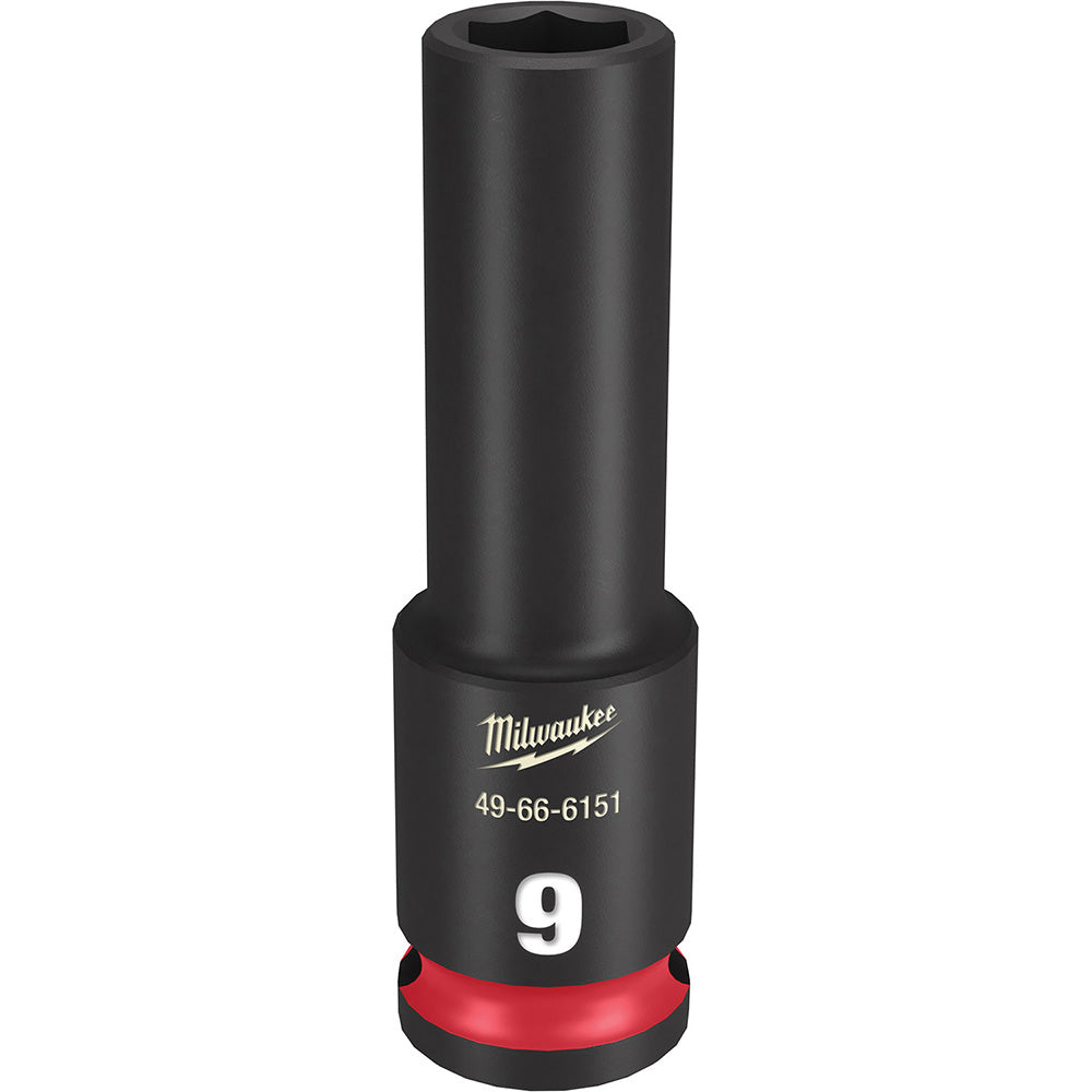 Milwaukee Tool 49-66-6151 Impact Socket 3/8" Drive, 9mm Socket, Hex Drive