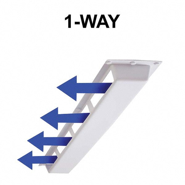 Elima-Draft ELMDCOML1DF4325 Registers & Diffusers Type Air Deflector Vent Cover Style Linear 1 Way Material Plastic Width (Decimal Inch - 4 Decimals) 48 Product Service Code 5120 Height 2-3/4