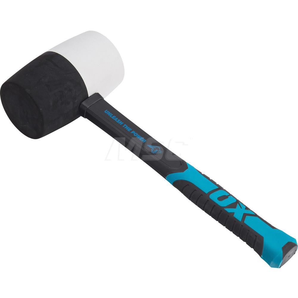 Ox Tools OX-T081932 Non-Marring Hammer 32 oz, 2-3/4" Face Dia, Rubber Head