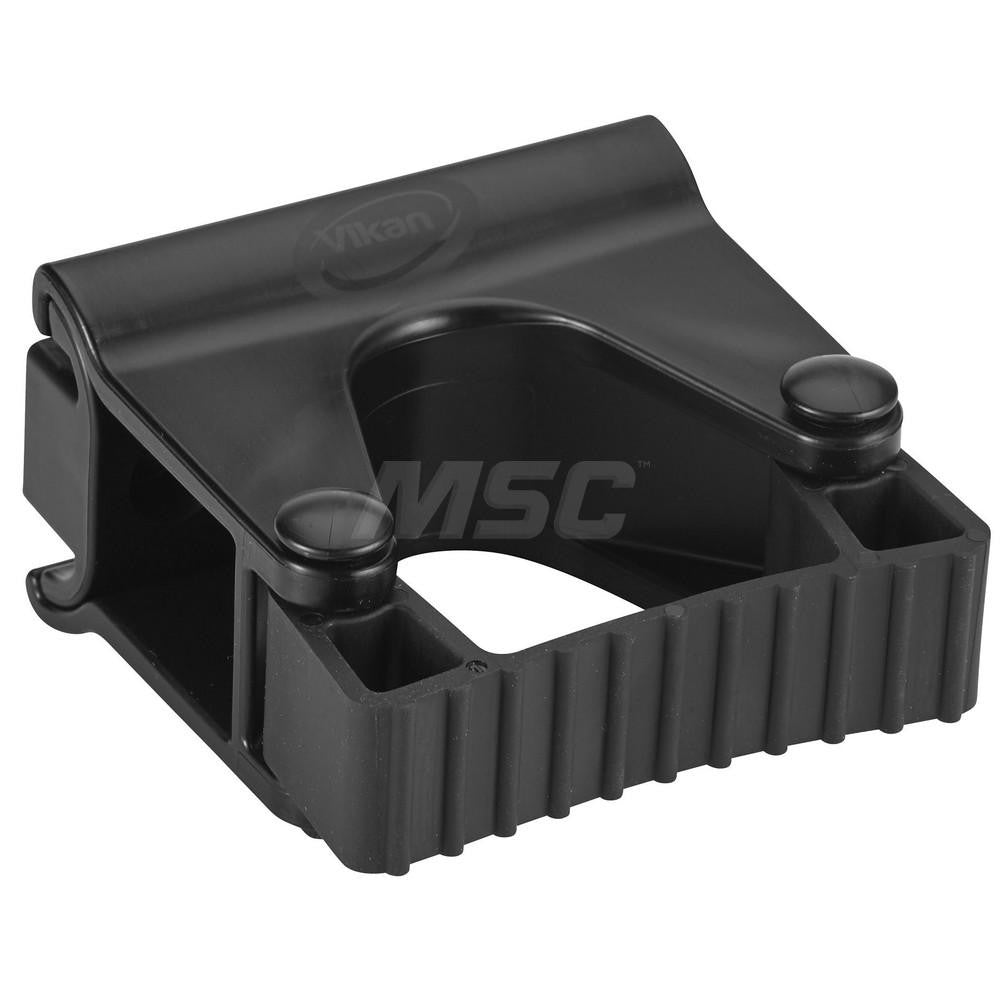 Vikan 10139 Hygienic Wall Bracket, Grip Band Module, 3.2", Black