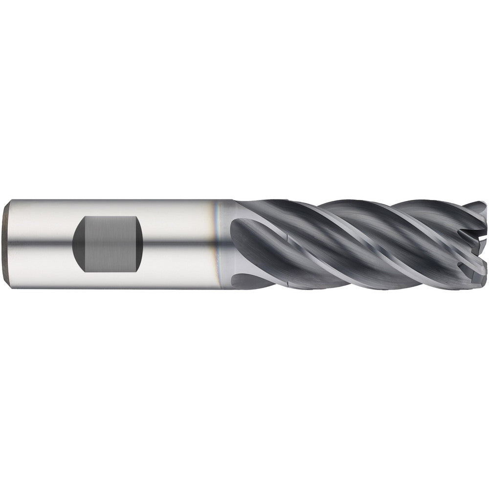 Guhring 9069860127060 Corner Radius End Mill 1/2" Dia, 1" LOC, 0.0600" Radius, 5 Flute, Solid Carbide