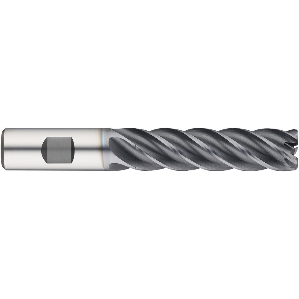 Guhring 9069880095240 Corner Radius End Mill 3/8" Dia, 1-1/2" LOC, 0.0300" Radius, 5 Flute, Solid Carbide