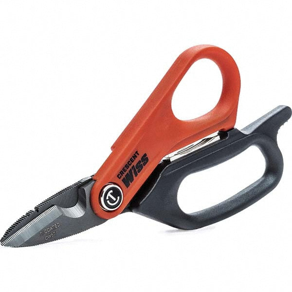 Wiss CW5T Electrician & Data Scissors 6" OAL, 1-3/4" LOC, Titanium Blades