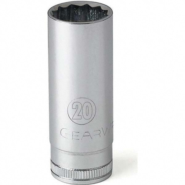 GEARWRENCH 80646D Deep Hand Socket 1/2" Drive, 19 mm Socket, 6-Point