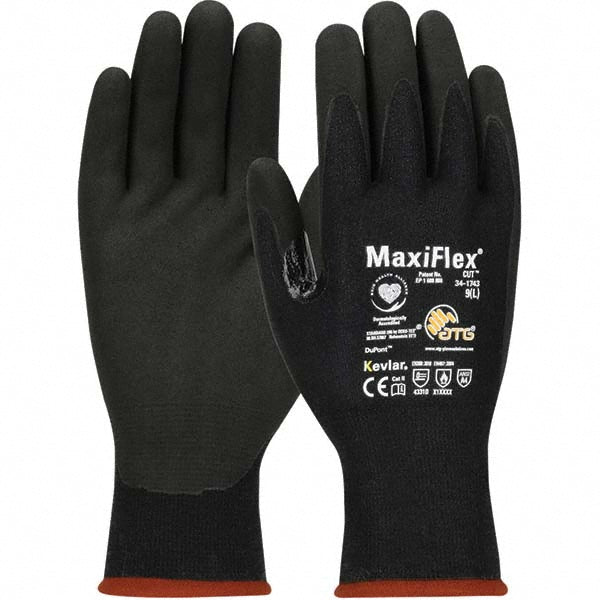 ATG 34-1743/XS Cut, Puncture & Abrasion-Resistant Gloves MaxiFlex Cut 34-1743, Size X-Small, ANSI Cut A4, ANSI Puncture 1, Nitrile, Kevlar, Polyester & Nylon