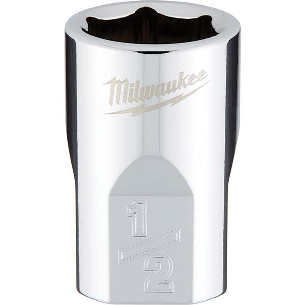 Milwaukee Tool 45-34-9064 Four Flat Hand Socket 3/8 Drive, 1/2" Socket, 6 Points, Not Tether Capable