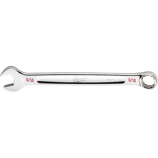 Milwaukee Tool 45-96-9418 Combination Wrench 9/16" Head Size, 15 deg Offset