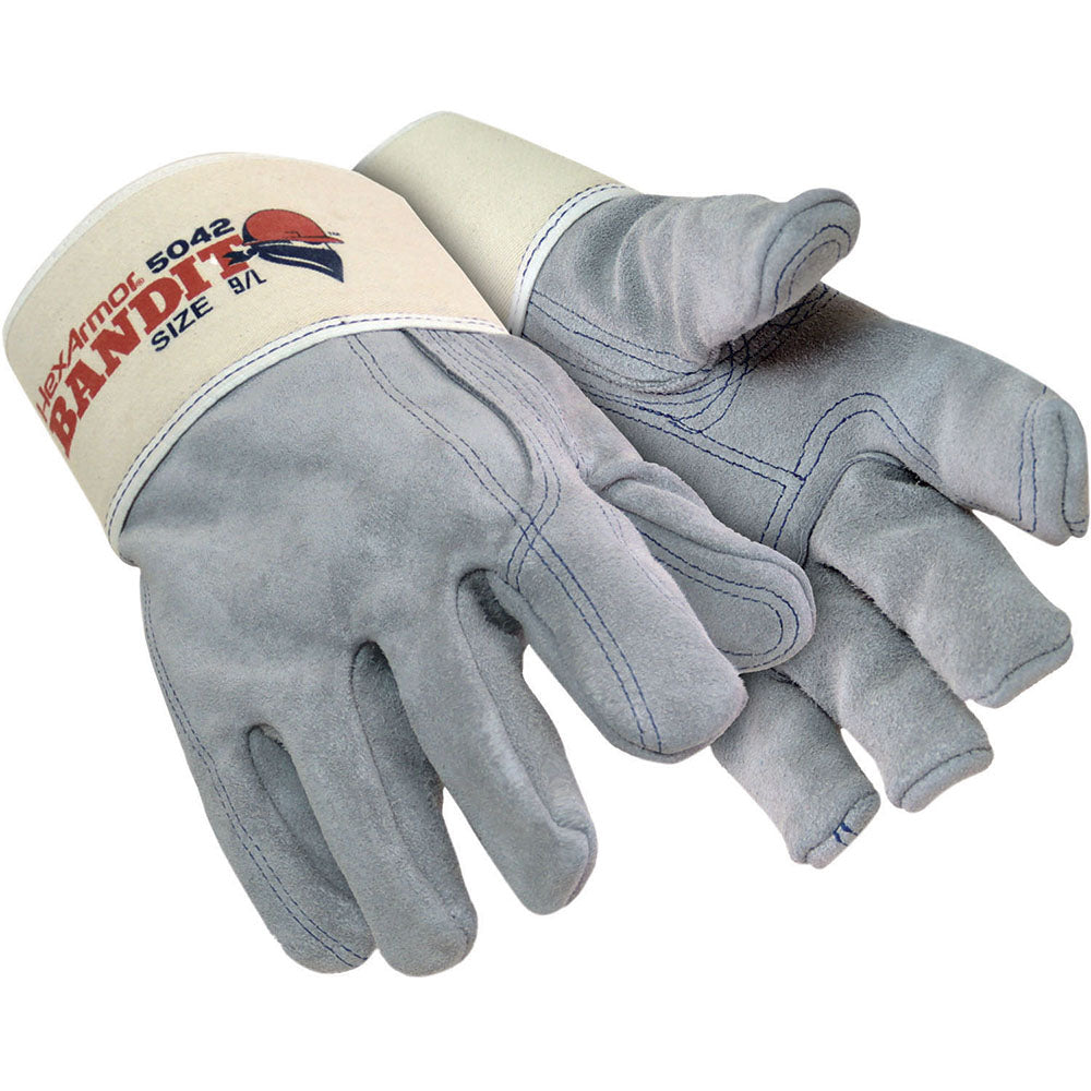 HexArmor 4070-S (7) Cut & Puncture-Resistant & Impact-Resistant Gloves Size Small, ANSI Puncture 2, HPPE Lined, Leather & HPPE