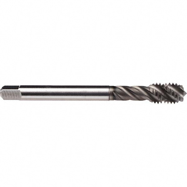 Emuge CU51C410.5013 Spiral Flute Tap 1/2-13 UNC, 4 Flutes, Bottoming, 3B Class of Fit, Cobalt, GLT-1 Coated