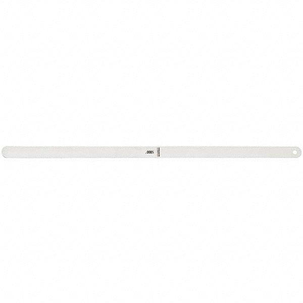 Starrett 73394 Feeler Stock Roll 0.0005" Thick, 1/2" Wide, 1' Long, Stainless Steel