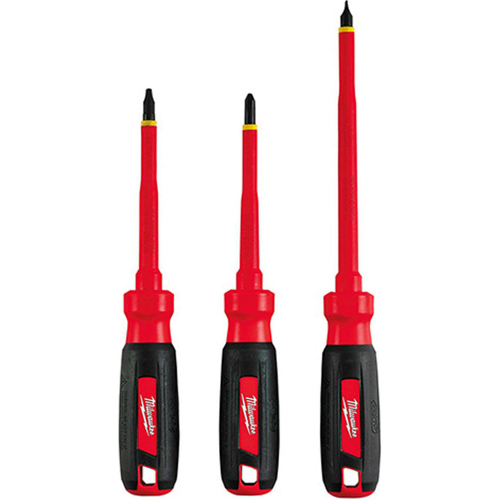 Milwaukee Tool 48-22-2202 Screwdriver Set 3 Pc, Slotted